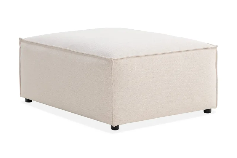 Cubo 1-sits  Rektangulär Fotpallsmodul i Tyg 80 cm bred - Beige - Möbler - Fåtölj & stolar - Pall & puff - Fotpallar