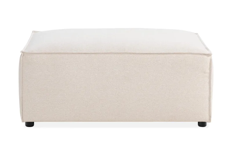 Cubo 1-sits  Rektangulär Fotpallsmodul i Tyg 80 cm bred - Beige - Möbler - Fåtölj & stolar - Pall & puff - Fotpallar