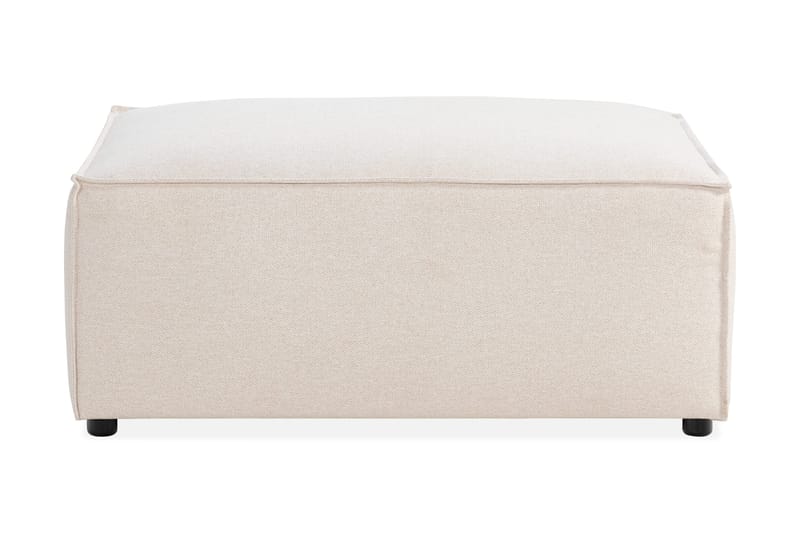 Cubo 1-sits  Rektangulär Fotpallsmodul i Tyg 80 cm bred - Beige - Möbler - Fåtölj & stolar - Pall & puff - Fotpallar