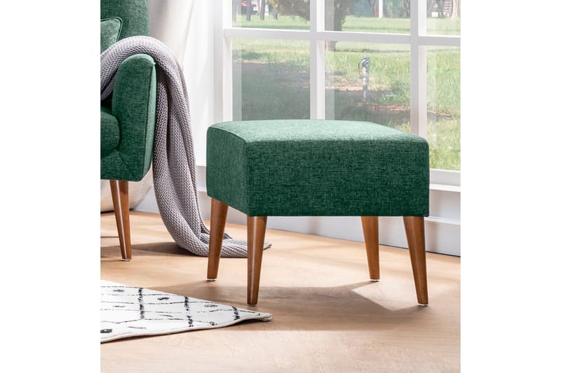 Cynthiaa Fotpall - Grön - Möbler - Fåtölj & stolar - Pall & puff - Fotpallar