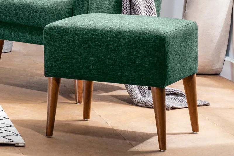 Cynthiaa Fotpall - Grön - Möbler - Fåtölj & stolar - Pall & puff - Fotpallar