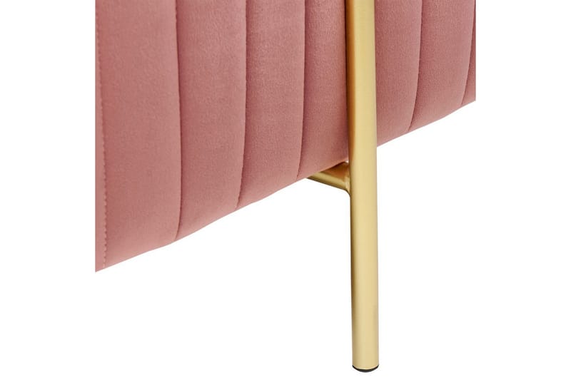 Fotpall Dayton Rosa/guld - Rosa/guld - Möbler - Fåtölj & stolar - Pall & puff - Fotpallar