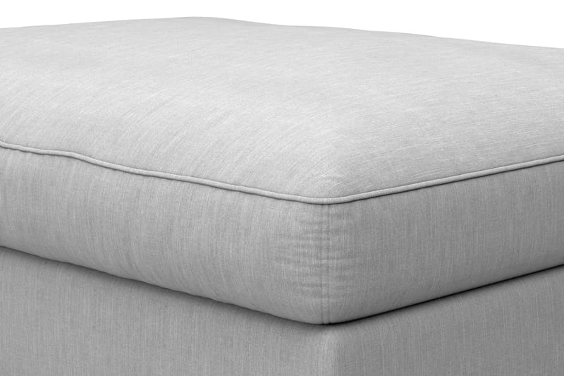 Dubai Rektangulär Fotpall 120x95 cm i Tyg - Ljusgrå - Möbler - Fåtölj & stolar - Pall & puff - Fotpallar
