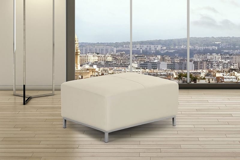 Dugard Fotpall - Beige/Läder - Möbler - Fåtölj & stolar - Pall & puff - Fotpallar