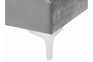 Evja Fotpall - Sammet/Grå - Möbler - Fåtölj & stolar - Pall & puff - Fotpallar