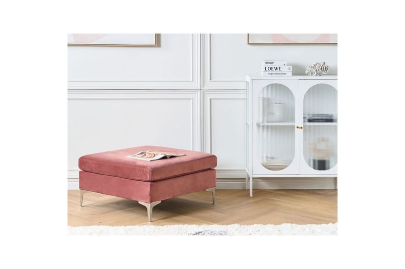 Fotpall Evja Rosa - Rosa - Möbler - Fåtölj & stolar - Pall & puff - Fotpallar