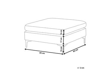 Fotpall Evja Rosa - Rosa - Möbler - Fåtölj & stolar - Pall & puff - Fotpallar