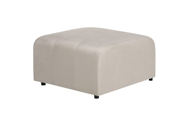 Fotpall Falsterbo Beige, Sammet - Beige, Sammet - Möbler - Fåtölj & stolar - Pall & puff - Fotpallar