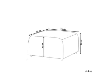 Fotpall Falsterbo Grön, Manchestertyg - Grön, Manchestertyg - Möbler - Fåtölj & stolar - Pall & puff - Fotpallar