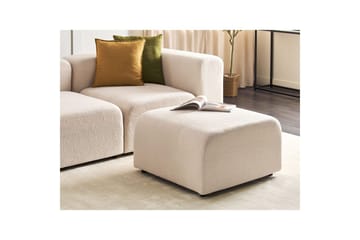 Fotpall Falsterbo Ljusbeige, Bouclé - Ljusbeige, Bouclé - Möbler - Fåtölj & stolar - Pall & puff - Fotpallar