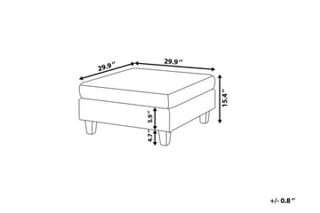 Fevik Fotpall 76|76 cm - Grå - Möbler - Fåtölj & stolar - Pall & puff - Fotpallar