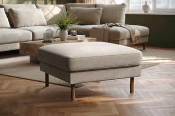 Fotpall Florenz - Grå/Beige - Möbler - Fåtölj & stolar - Pall & puff - Fotpallar