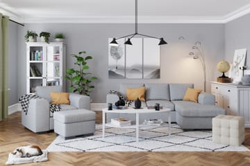 Fotpall Alter 60 cm Ljusgrå - Möbler - Fåtölj & stolar - Pall & puff - Fotpallar