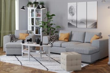 Fotpall Alter 60 cm Ljusgrå - Möbler - Fåtölj & stolar - Pall & puff - Fotpallar