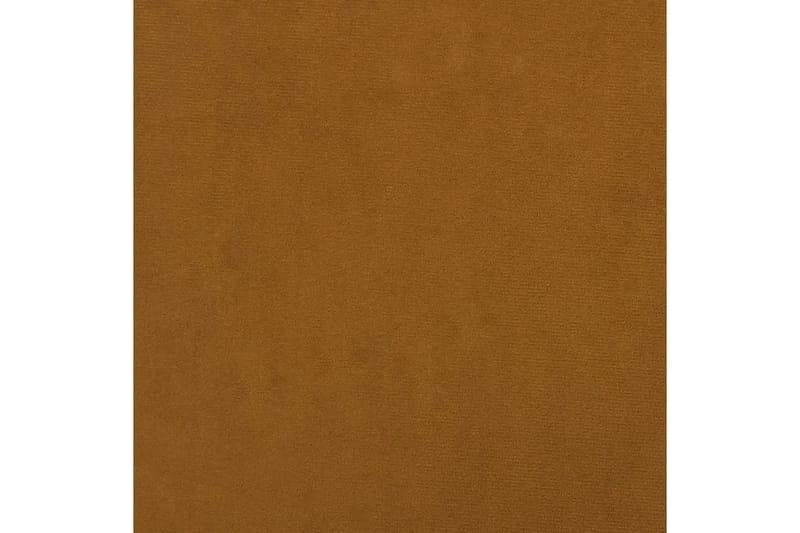Fotpall brun 78x56x32 cm sammet - Brun - Fotpallar