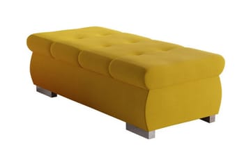 Fotpall Cerys 60 cm - Gul - Möbler - Fåtölj & stolar - Pall & puff - Fotpallar