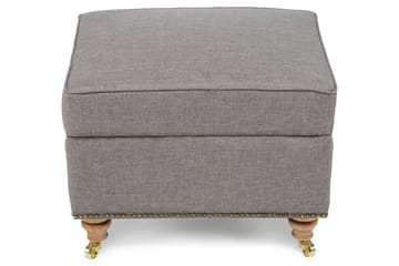 Fotpall Cesaro Retrotyg Grå - Grå|Beige - Möbler - Fåtölj & stolar - Pall & puff - Fotpallar