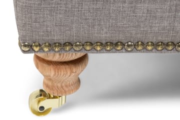 Fotpall Cesaro Retrotyg Grå - Grå|Beige - Möbler - Fåtölj & stolar - Pall & puff - Fotpallar