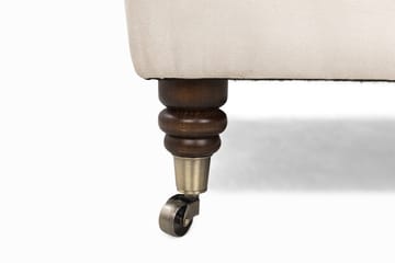Fotpall Chester Deluxe Fyrkantig Sammet Beige - 70 cm - Möbler - Fåtölj & stolar - Pall & puff - Fotpallar
