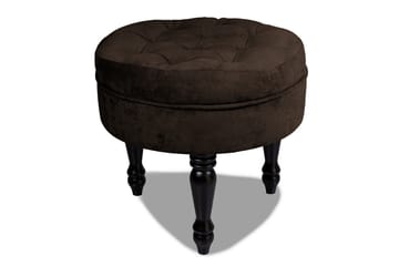 Fotpall Chester Ludovic 50 cm Rund - Brun - Möbler - Fåtölj & stolar - Pall & puff - Fotpallar