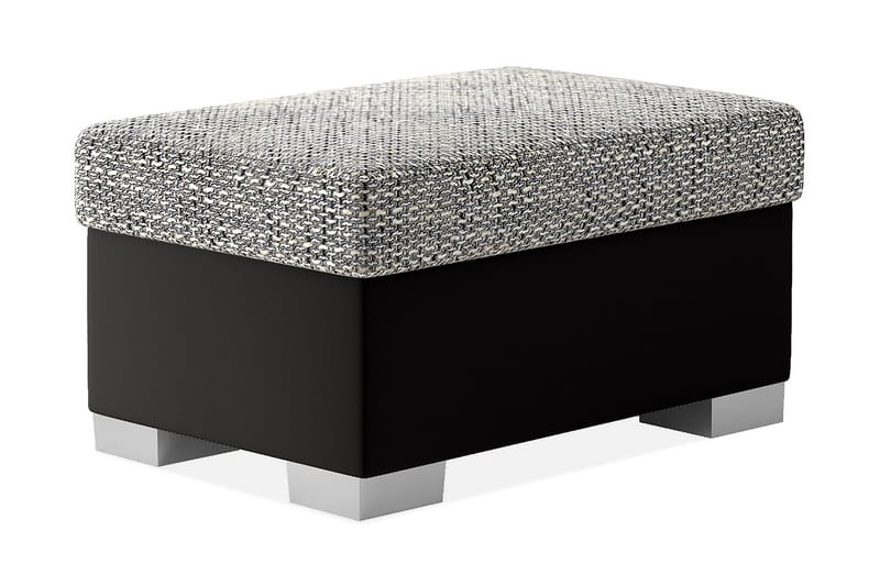 Fotpall Coladilla 55x85 cm - Grå/Svart - Möbler - Fåtölj & stolar - Pall & puff - Fotpallar