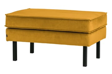 Fotpall Dotty Sammet - Ockra - Möbler - Fåtölj & stolar - Pall & puff - Fotpallar