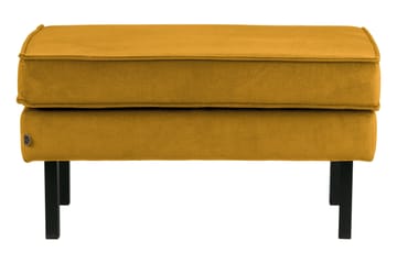 Fotpall Dotty Sammet - Ockra - Möbler - Fåtölj & stolar - Pall & puff - Fotpallar