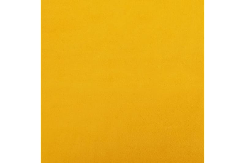 Fotpall gul 78x56x32 cm sammet - Gul - Fotpallar