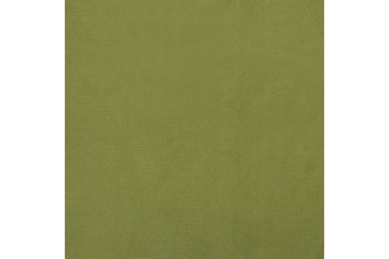 Fotpall ljusgrön 78x56x32 cm sammet - Ljusgrön - Fotpallar
