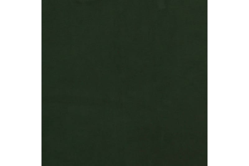 Fotpall mörkgrön 78x56x32 cm sammet - Mörkgrön - Fotpallar
