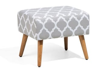 Fotpall Manteo 39|50 cm - Grå - Möbler - Fåtölj & stolar - Pall & puff - Fotpallar