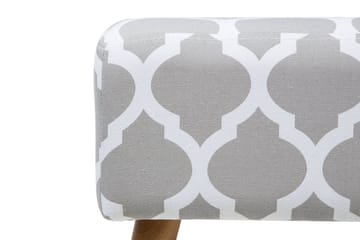 Fotpall Manteo 39|50 cm - Grå - Möbler - Fåtölj & stolar - Pall & puff - Fotpallar