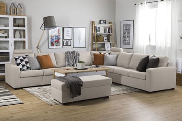 Fotpall med Förvaring Nevada 120x50 - Beige - Möbler - Fåtölj & stolar - Pall & puff - Fotpallar