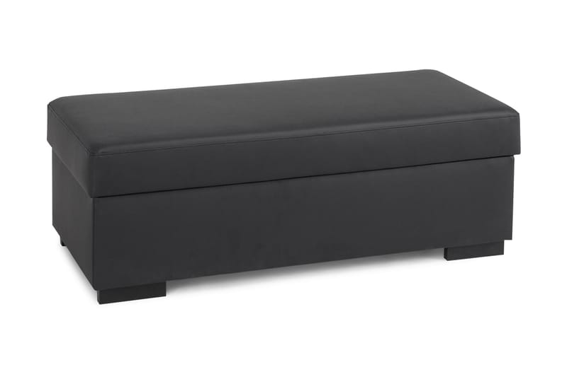 Fotpall med Förvaring Nevada 120x50 - Svart Konstläder - Möbler - Fåtölj & stolar - Pall & puff - Fotpallar
