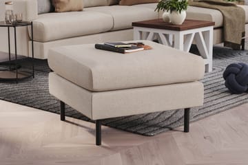 Fotpall Menard Compact 68 cm - Beige - Möbler - Fåtölj & stolar - Pall & puff - Fotpallar