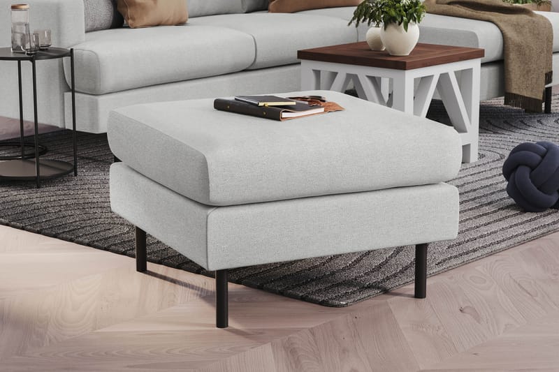 Fotpall Menard Compact 68 cm - Ljusgrå - Möbler - Fåtölj & stolar - Pall & puff - Fotpallar
