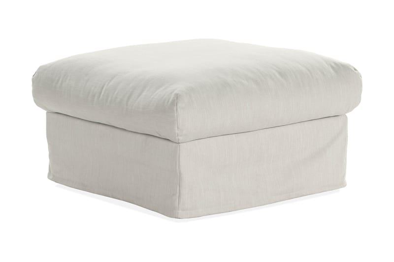 Fotpall Menard Tvättbar & avtagbar klädsel - Beige - Möbler - Fåtölj & stolar - Pall & puff - Fotpallar