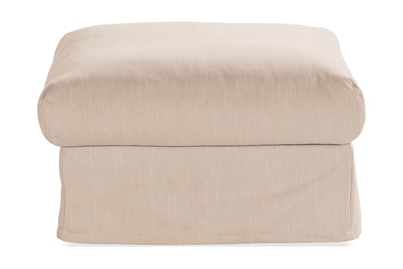 Fotpall Menard Tvättbar & avtagbar klädsel - Beige - Möbler - Fåtölj & stolar - Pall & puff - Fotpallar