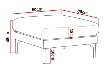 Fotpall Menard - Möbler - Fåtölj & stolar - Pall & puff - Fotpallar
