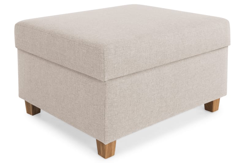 Fotpall Nevada med Förvaring 80x65 - Beige - Möbler - Fåtölj & stolar - Pall & puff - Fotpallar