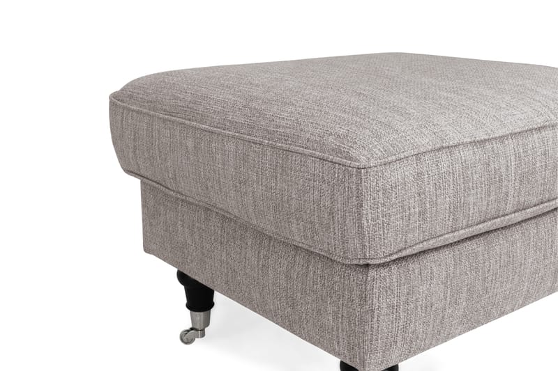 Fotpall Oxford Classic - Grå|Brun - Möbler - Fåtölj & stolar - Pall & puff - Fotpallar