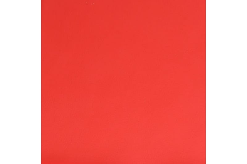 Fotpall röd 78x56x32 cm konstläder - Röd - Fotpallar