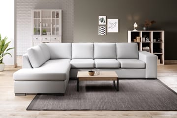 Fotpall Sit Down 70X60 cm Bonded Leather - Vit - Möbler - Fåtölj & stolar - Pall & puff - Fotpallar