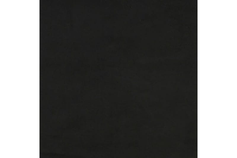 Fotpall svart 78x56x32 cm sammet - Svart - Fotpallar