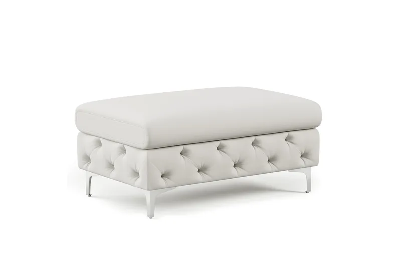 Fotpall Thersa 67 cm Rektangulär, Beige