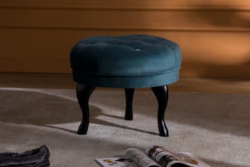 Fotpall Thunia 50 cm Sammet - Blågrön - Möbler - Fåtölj & stolar - Pall & puff - Fotpallar