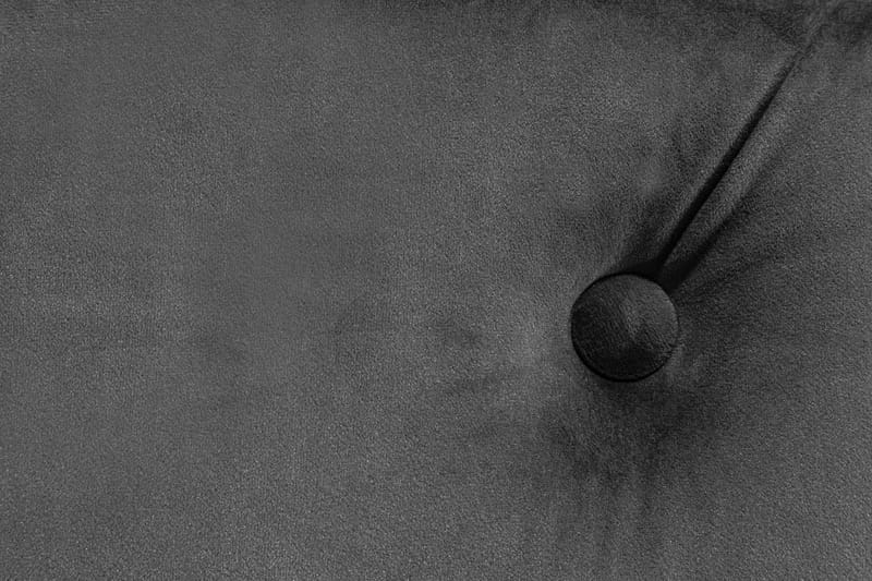 Fotpall Thunia 70x70 cm Sammet - Mörkgrå - Fotpallar