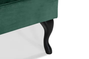Fotpall Thunia 70x70 cm Sammet - Mörkgrön - Möbler - Fåtölj & stolar - Pall & puff - Fotpallar