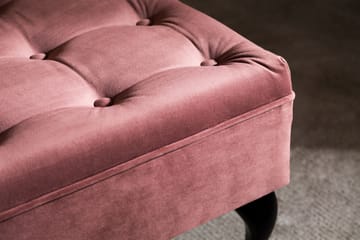 Fotpall Thunia 70x70 cm Sammet - Rostrosa - Möbler - Fåtölj & stolar - Pall & puff - Fotpallar