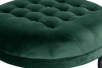 Fotpall Thunia 80 cm Sammet - Mörkgrön - Möbler - Fåtölj & stolar - Pall & puff - Fotpallar